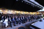 Il parterre e arrivo del Presidente Mattarella Messaggero 140 anni Festa a Cinecitta'. Nella foto: la sala. PAOLO CAPRIOLI/AG.TOIATI